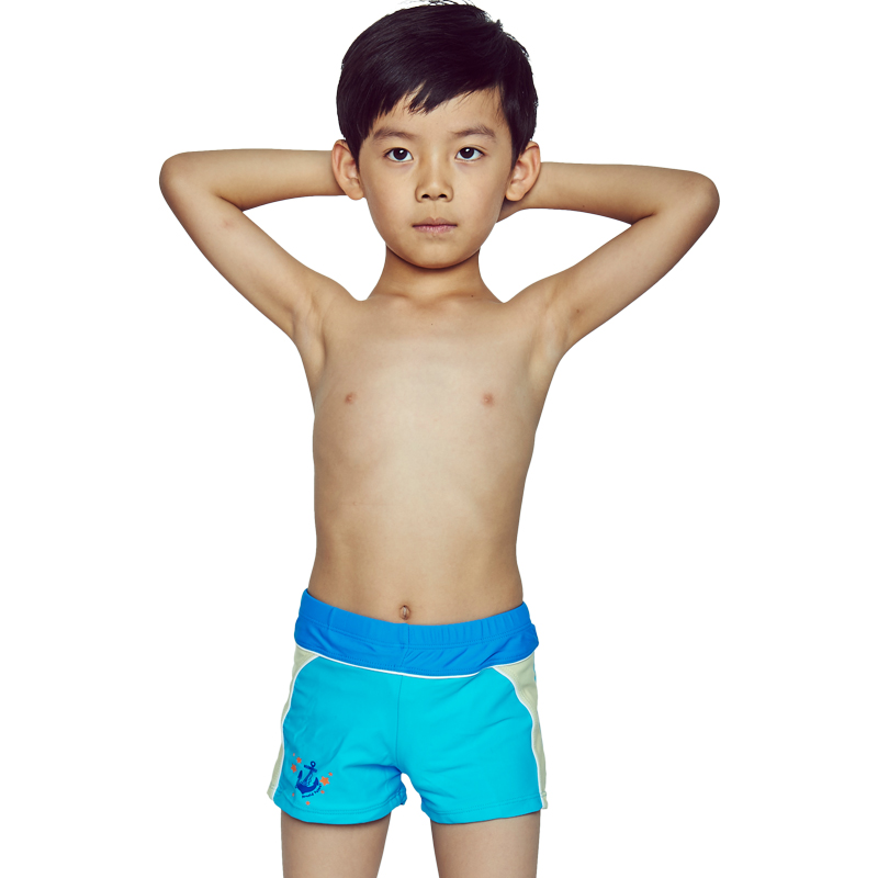 Asian boys in swimsuits