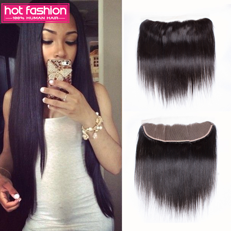 

Hot Fashion Естественный цвет 16 дюймов, Indian Straight Weave Индийские девственные волосы Прямые лобные лобные лобные