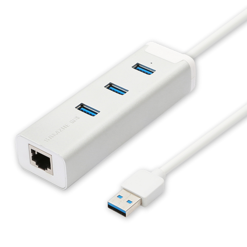 

JD Коллекция серебристо белый Коу тонкий HUB USB30 4, Joycollection