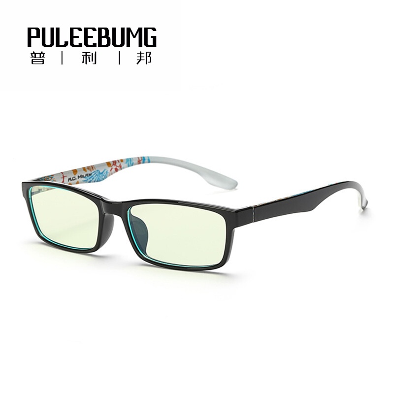 PULEEBUMG Яркие черные рамки с синим рисунком Classic Eyeglasses, Анти-синие противорадиационные очки
PULEEBUMG Яркие черные рамки с синим рисунком Classic Eyeglasses, Анти-синие противорадиационные очки