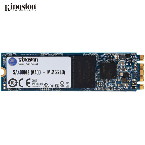 金士顿(Kingston) 240GB SSD固态硬盘 M.2接口(SATA总线) A400系列