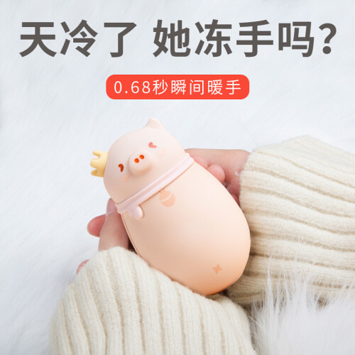 同悦 生日礼物女生男生送女友情人节礼物实用创意礼品送女朋友男朋友老婆结婚纪念日送爱人毕业表白暖宝宝 萌小猪-6000mA-礼盒包装