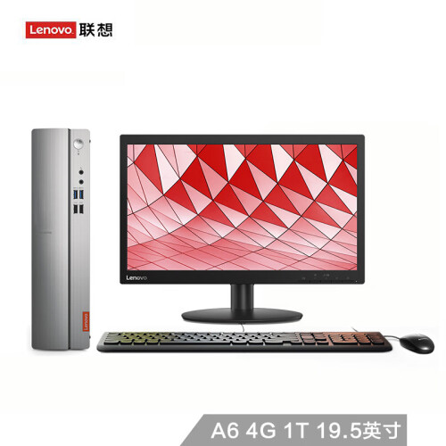 联想（Lenovo）天逸310S个人商务台式电脑整机（AMD A6 4G 1T集显 WiFi 蓝牙 一年上门 win10）19.5英寸