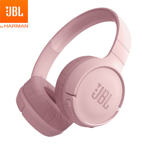 JBL TUNE 500BT 头戴式蓝牙无线耳机 运动耳机+游戏耳机 樱花粉