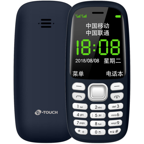 天语（K-TOUCH）3310T 时尚手机移动联通学生备用商务功能老人手机 深蓝色