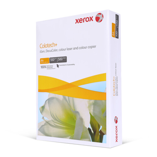 施乐(Xerox)Colotech+彩激纸 100g A4  500张/包