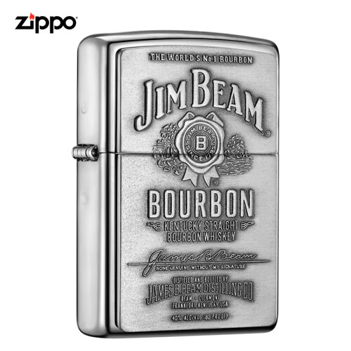 之宝(Zippo)打火机 占边之锡徽章 镜面镀铬徽章250JB.928 煤油防风火机