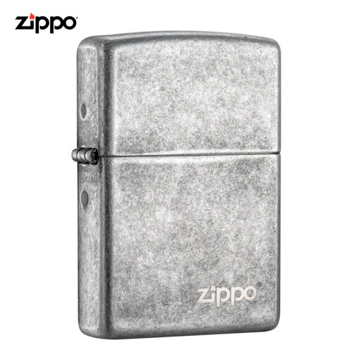 之宝(Zippo)打火机 仿古银-商标 镭射 121FBZL-A-000018