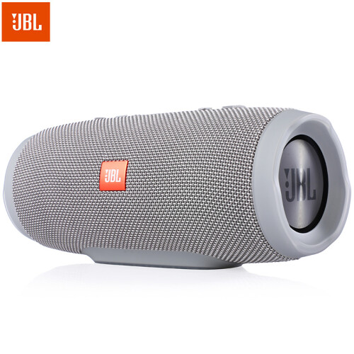 JBL CHARGE3 音乐冲击波三代 便携式蓝牙音箱 低音炮 户外迷你音箱 防水设计 可免提通话 格调灰