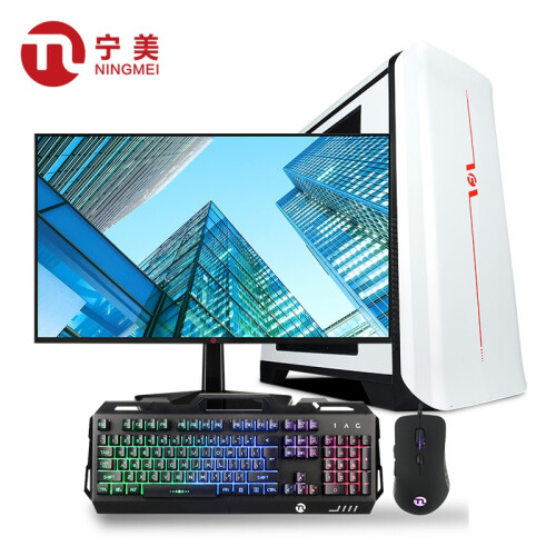 宁美国度 i3 8100升9100F四核/GT710/企业台式电脑主机/家用游戏办公整机DIY组装机 i3 9100F/480G主机/显示器/键鼠 8G内存