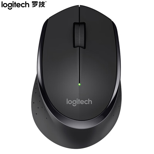 罗技（Logitech）M275(M280) 鼠标 无线鼠标 办公鼠标 右手鼠标 黑色 自营 带无线2.4G接收器