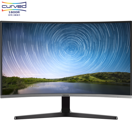 三星 (SAMSUNG) 26.9英寸 1800R曲面 FHD高清 窄边框 FreeSync 可壁挂游戏电脑显示器（C27R500FHC同款）