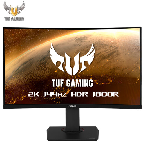 京品电脑华硕 TUF Gaming VG32VQE电竞特工 31.5英寸曲屏 144Hz显示器2K HDR 电脑显示器自营 电竞显示器 曲面显示器