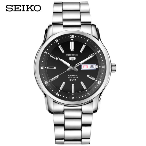 精工（SEIKO）男表 SEIKO5号系列背透自动上链机械男表SNKP11K1