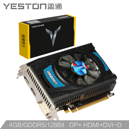 盈通（yeston） RX550-4G D5 极速版游戏独立显卡/1071/6000MHZ/128bit/GDDR5