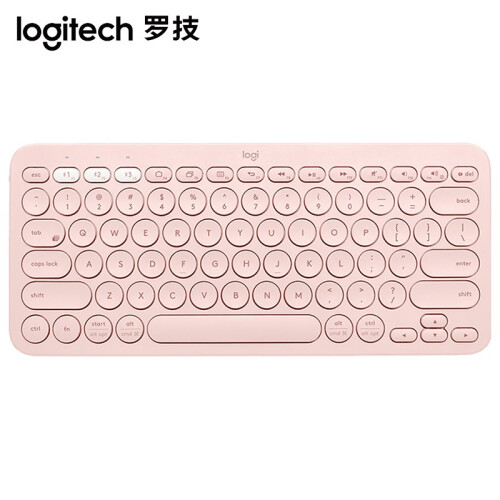 罗技（Logitech）K380多设备蓝牙键盘 平板IPAD键盘 时尚便携 超薄巧克力按键 K380茱萸粉