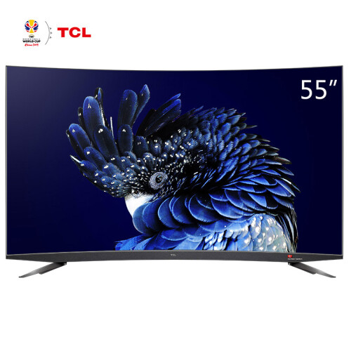 TCL 55Q960C 55英寸34核原色量子点曲面 人工智能HDR超薄4K超高清液晶电视机（深空灰）