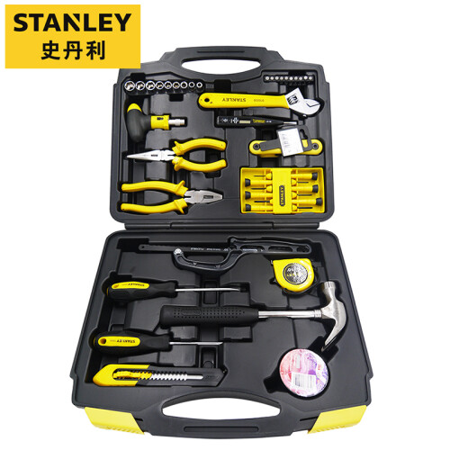 史丹利（Stanley）45件套家用工具箱套装 多功能手动工具箱 组套工具 五金工具组合套装MC-045