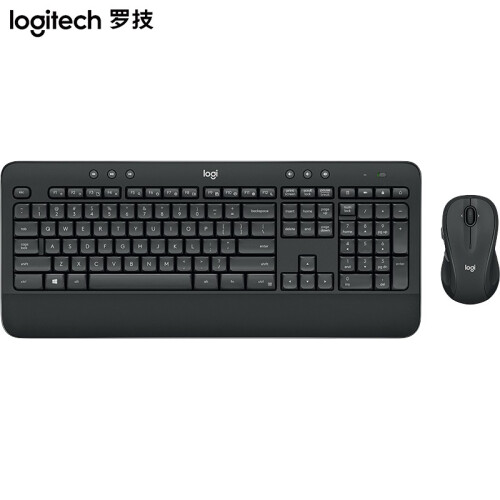 京东超市罗技（Logitech） MK545无线键鼠套装 黑色 防泼溅 优联 舒适掌托 游戏办公套装 黑色