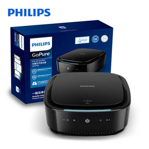 飞利浦（PHILIPS）车载空气净化器 汽车用除甲醛甲苯 便捷安装 APP智能掌控 GP7101