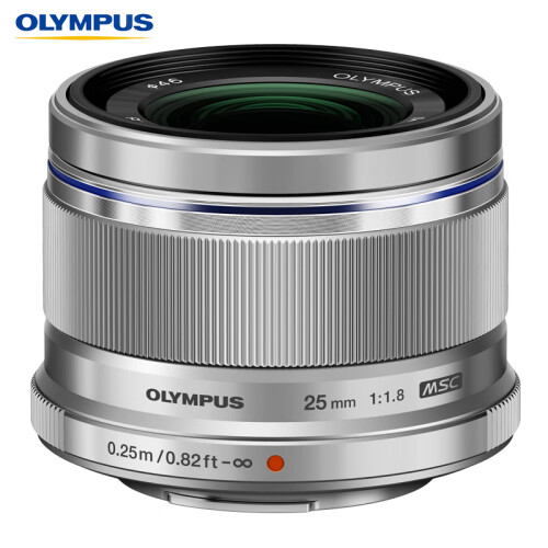 奥林巴斯（OLYMPUS） M.ZUIKO DIGITAL 25mm f1.8  高品质定焦镜头 大光圈 高速静音自动对焦 等效50mm 银色