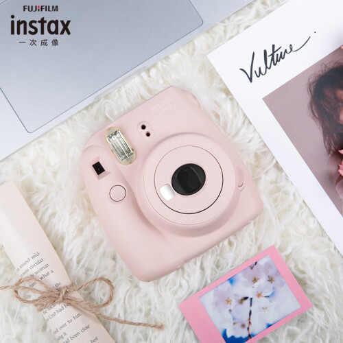 富士instax立拍立得 一次成像相机 mini9 (mini8升级款) 浅莲粉