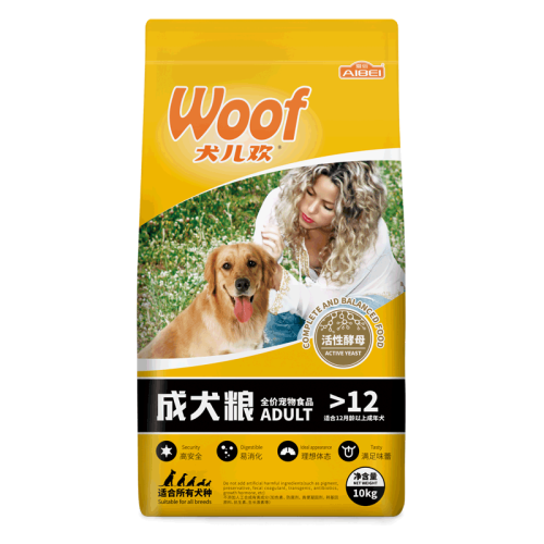 京东超市爱倍 全犬通用成犬狗粮10kg金毛哈士奇萨摩耶40拉布拉多泰迪德边牧中小20斤