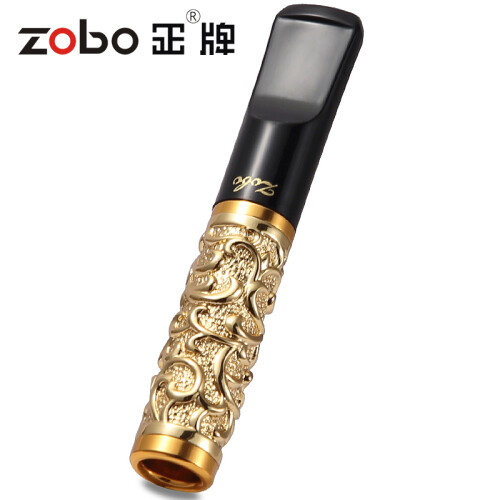 正牌循环型可清洗微孔滤芯烟嘴香烟过滤器烟具ZB-326金色富贵花 礼盒套装 生日礼物