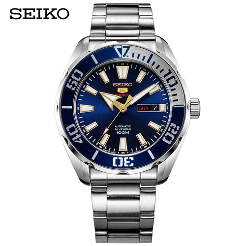 精工(SEIKO)手表 5号自动/手动上链防水夜光水鬼机械男表 SRPC51J1