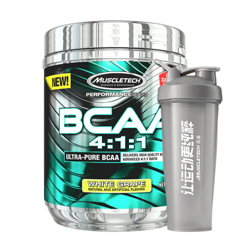 肌肉科技 MUSCLETECH 支链氨基酸 高性能BCAA252g 白葡萄味