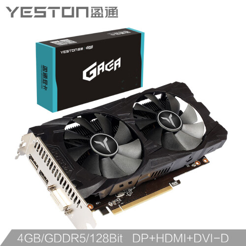 盈通（yeston）RX560D-4G D5大地之神 1200/6000MHz 4G/128bit/GDDR5显卡