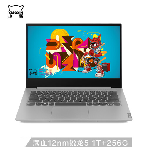 联想(Lenovo)小新14英寸 AMD锐龙版R5（全新12nm）轻薄笔记本电脑(R5-3500U 8G 1TB+256G PCIE IPS)渣渣灰