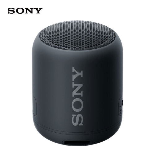 索尼（SONY）SRS-XB12 便携式无线扬声器 防水重低音 蓝牙音响 黑色