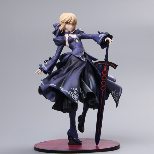 saber手办fate/stay night 卑王黑礼服saber 礼服塞巴手办模型 黑色换手款！现货！送8张海报~