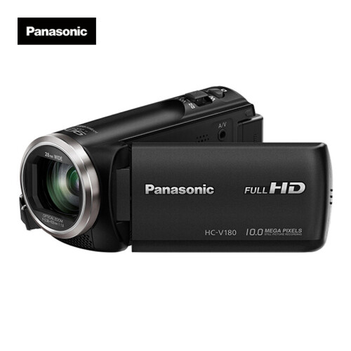 松下（Panasonic) V180家用/直播高清数码摄像机 /DV/摄影机/录像机 90倍智能变焦、5轴防抖、大广角录制