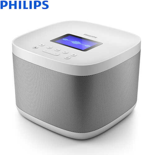 飞利浦(PHILIPS)家庭音箱有源HiFi低音炮无线蓝牙立体声客厅音响 家用智能WiFi语音小飞音箱AW6005A/93