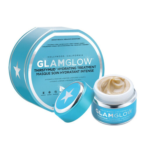 海囤全球海外直邮 美国格莱魅（GLAMGLOW）格莱美发光面膜保湿深层清洁亮颜50g 蓝罐  补水保湿