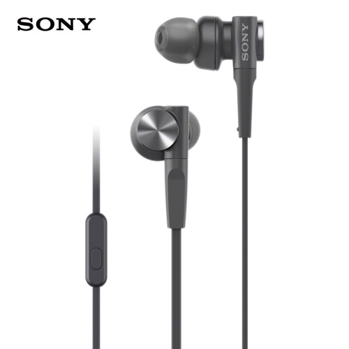 索尼（SONY）重低音立体声耳机MDR-XB55AP 黑色