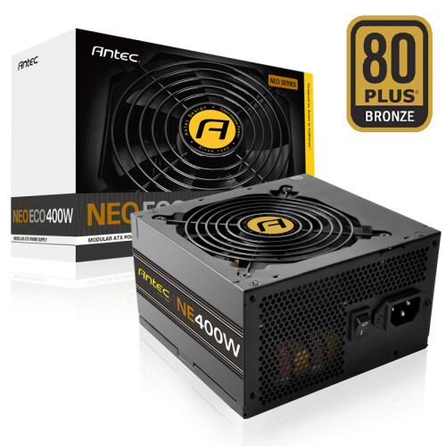 安钛克(Antec)NEO400铜牌半模组 台式机电脑主机机箱电源400W（6万好评NEO系列/日系电容/静音风扇/3年换新）