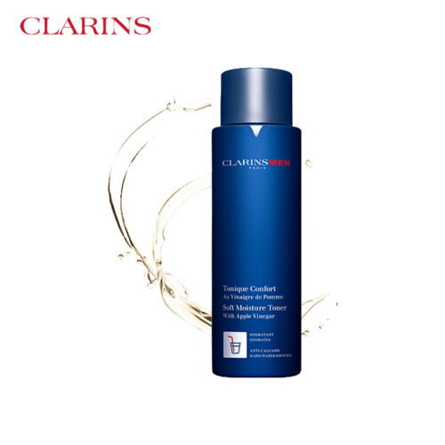 娇韵诗CLARINS 男士活力爽肤水 200ml 补水保湿舒缓干燥清爽不油腻 法国原装进口