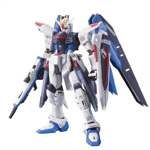 京东超市万代（BANDAI）高达Gundam拼插拼装模型玩具 RG版 05自由敢达0171625