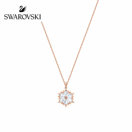 SWAROVSKI 施华洛世奇 唯美浪漫雪花 镀玫瑰色 MAGIC 链坠 项链女 时尚饰品 女友礼物 5428431