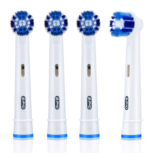 欧乐B（Oralb）电动牙刷头 4支装 精准清洁型 适配成人2D/3D全部型号 EB20-4 博朗精工