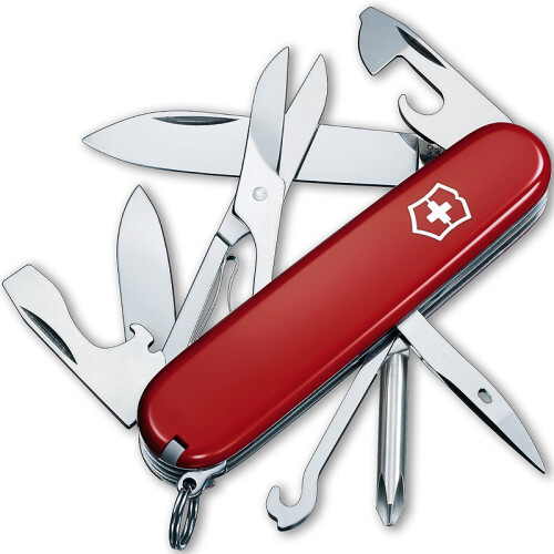 维氏(VICTORINOX)瑞士军刀 大修补匠91mm(14种功能) 户外多功能刀具随身便携折叠刀军士刀 红色1.4703