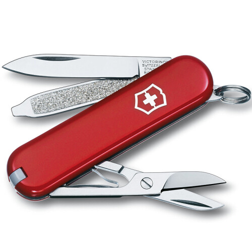 京东超市维氏(VICTORINOX)瑞士军刀 典范58mm(7种功能) 便携瑞士军士刀多功能刀折叠刀小刀具 红色0.6223