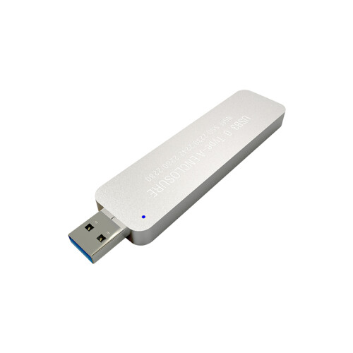 comtop COMTOP M2转USB3.0 2280 NGFF固态移动硬盘盒 U盘式 银色