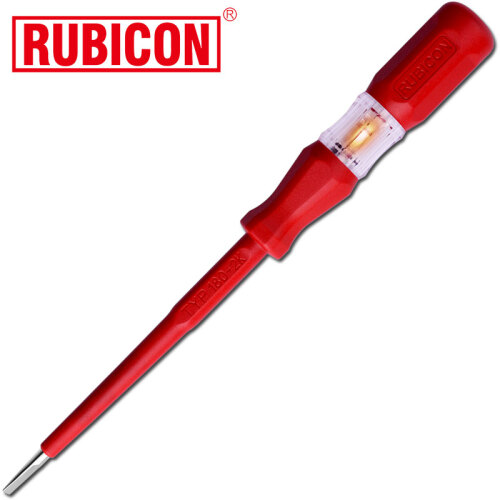 日本罗宾汉（Rubicon）电笔进口电工测电笔螺丝刀款式试验电笔150-250v RVT-212测电笔3.5x180mm（总长）