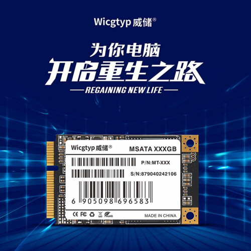 威储（Wicgtyp） 笔记本mSATA固态硬盘K650d/Y570/Y400/ge60用SSD 128G