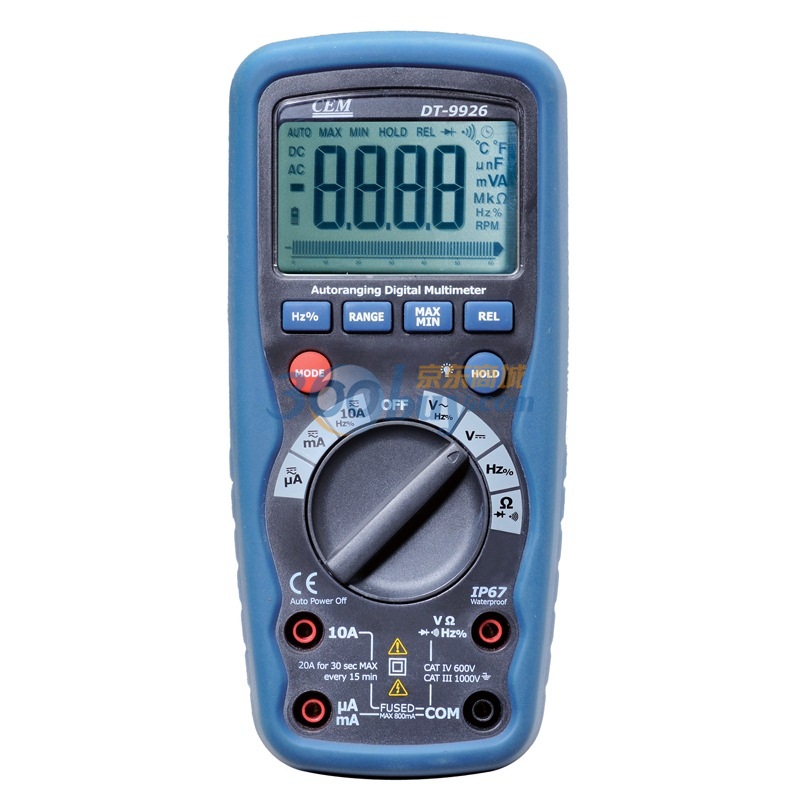 华盛昌（CEM）数字万用表DT-9926双注塑机身 I...