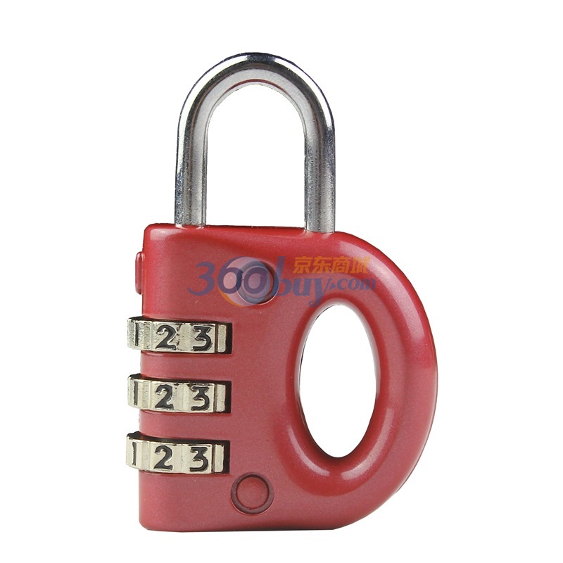 玛斯特（Master Lock） 633MCND 时尚彩色密码锁（红色）